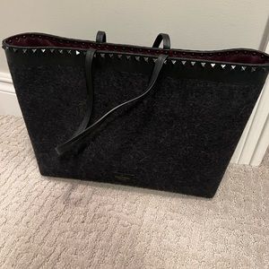 Valentino Rockstud Felt and Leather Medium size tote bag